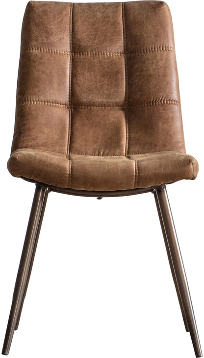Gallery Direct Pair of Darwin Chairs in Brown