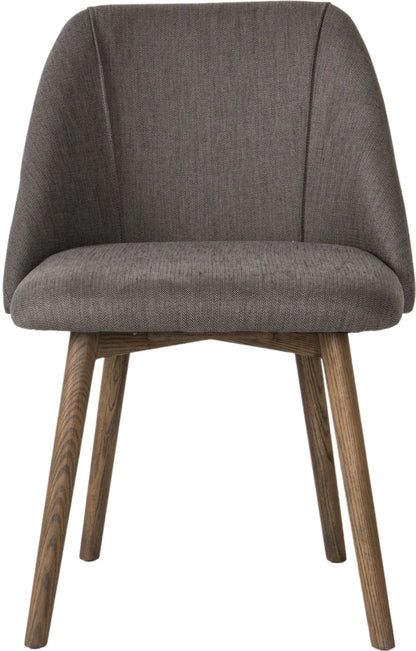 Gallery Direct Pair of Elliot Dining Chairs in Slate Grey