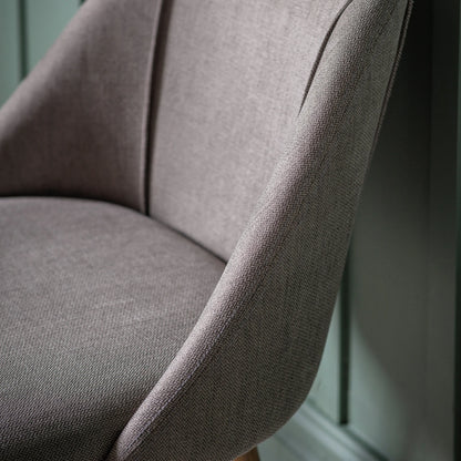 Gallery Direct Pair of Elliot Dining Chairs in Slate Grey