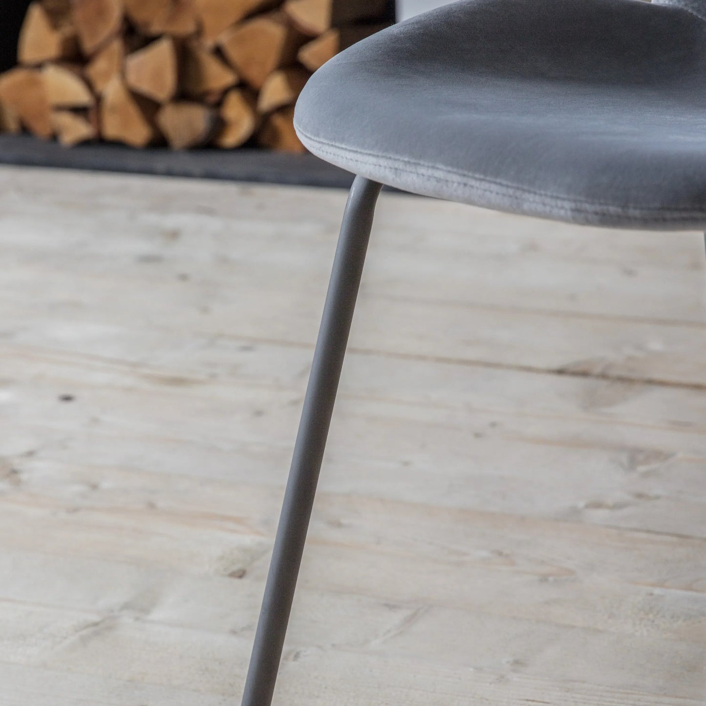 Gallery Direct Pair of Flanagan Dining Chairs in Vintage Silver