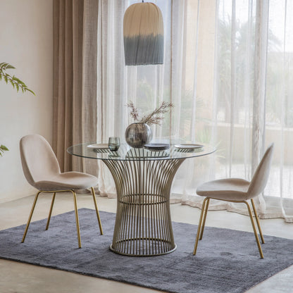 Gallery Direct Pair of Flanagan Dining Chairs in Oatmeal