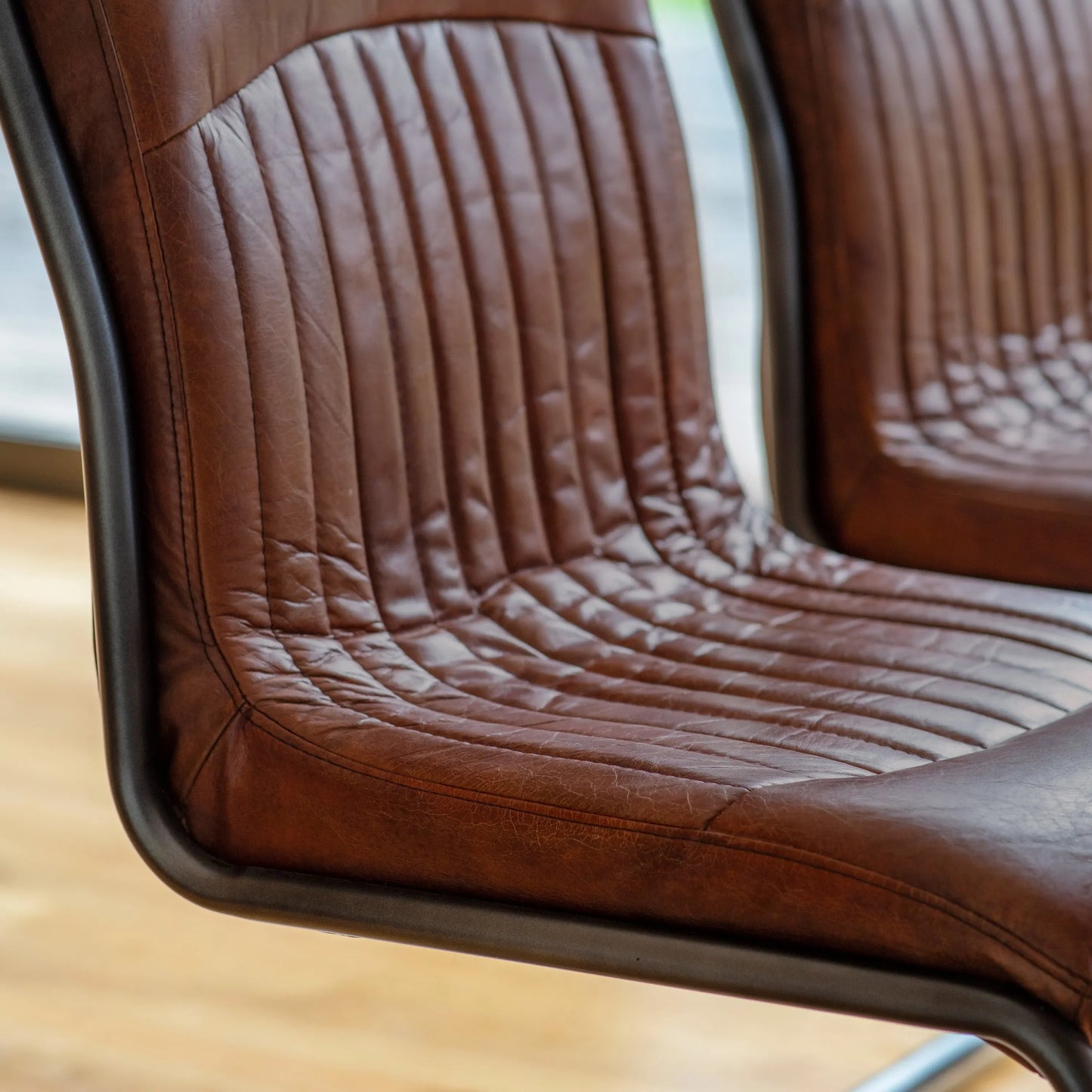Gallery Direct Capri Leather Chair in Brown Leather