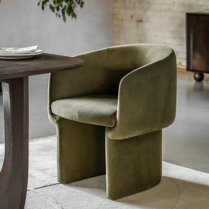 Gallery Direct Holm Dining Chair in Moss Green