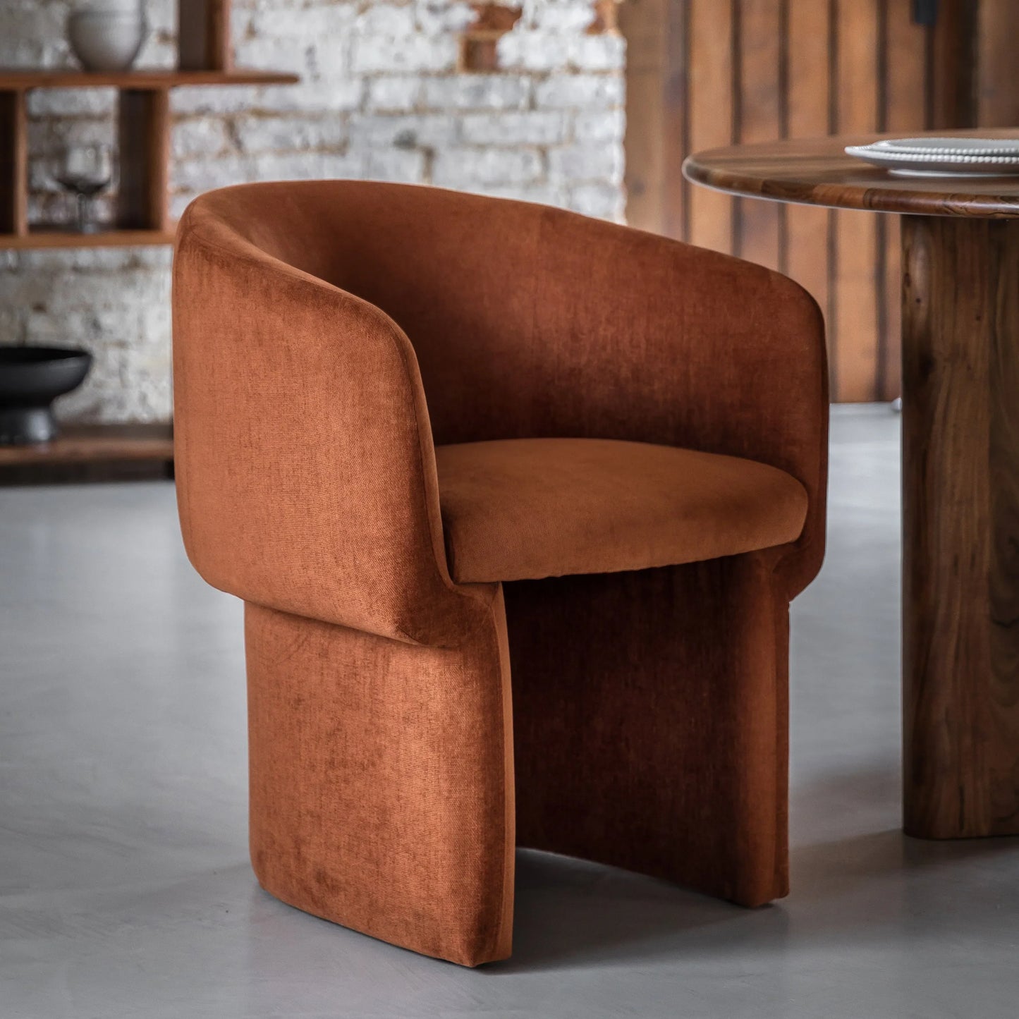 Gallery Direct Holm Dining Chair in Rust