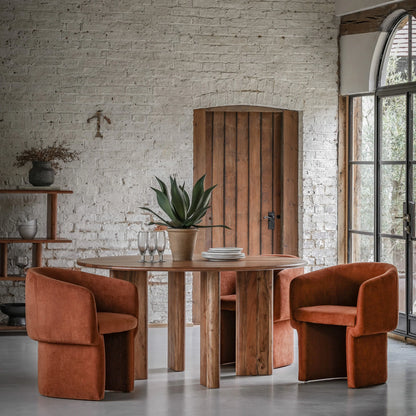 Gallery Direct Holm Dining Chair in Rust