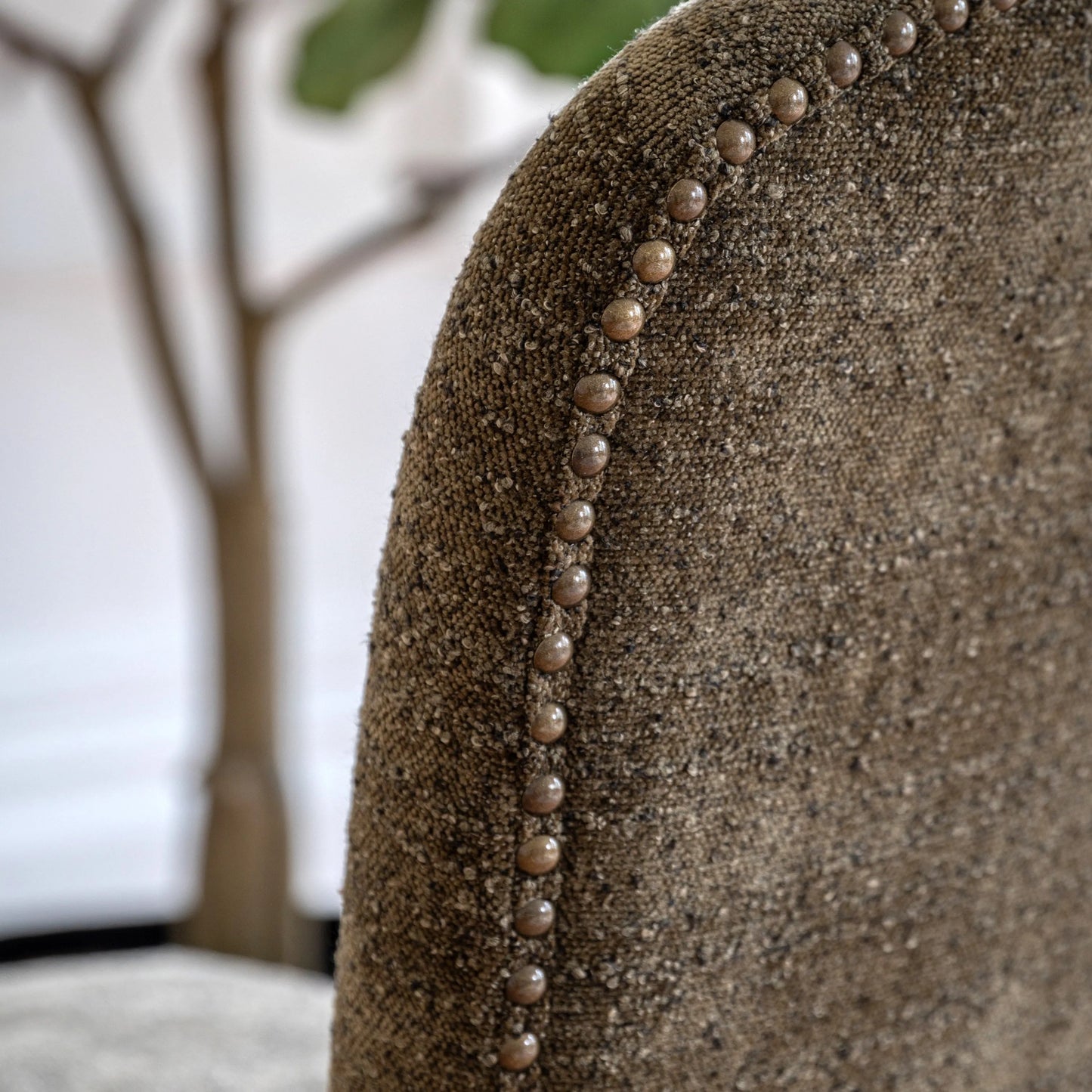 Gallery Direct Hinton Pair of Dining Chairs in Moss Green Fabric