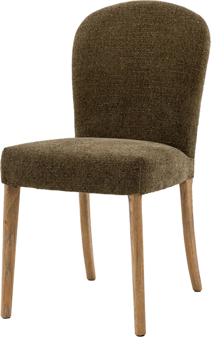 Gallery Direct Hinton Pair of Dining Chairs in Moss Green Fabric