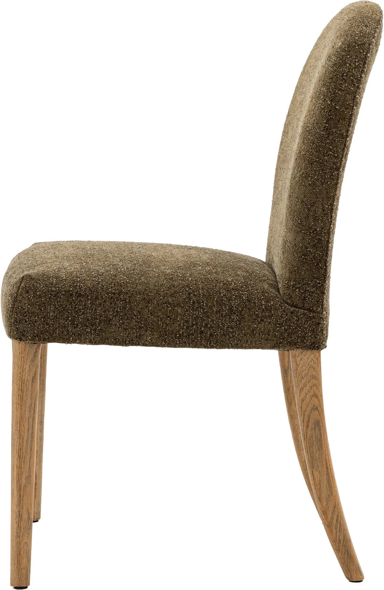 Gallery Direct Hinton Pair of Dining Chairs in Moss Green Fabric