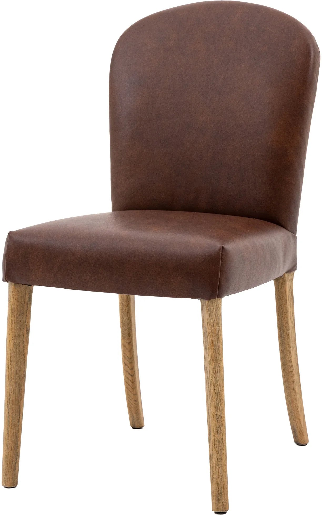Gallery Direct Hinton Pair of Dining Chairs in Brown Leather