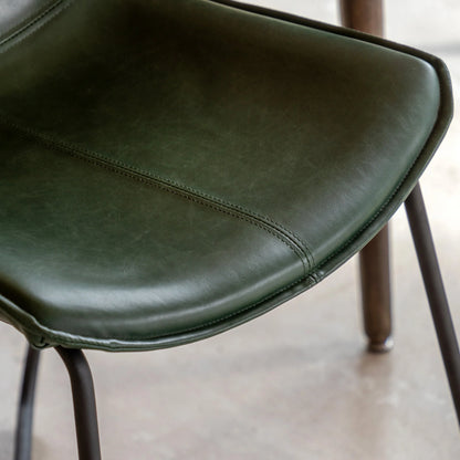 Gallery Direct Pair of Hawking Dining Chairs in Green