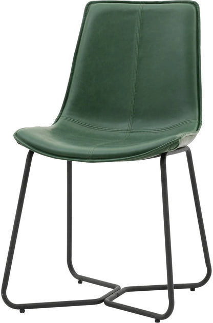 Gallery Direct Pair of Hawking Dining Chairs in Green