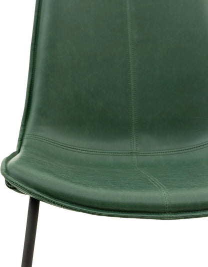 Gallery Direct Pair of Hawking Dining Chairs in Green