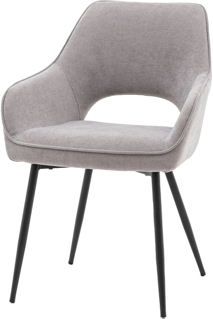 Gallery Direct Pair of Ivorra Dining Chairs in Grey