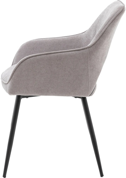Gallery Direct Pair of Ivorra Dining Chairs in Grey