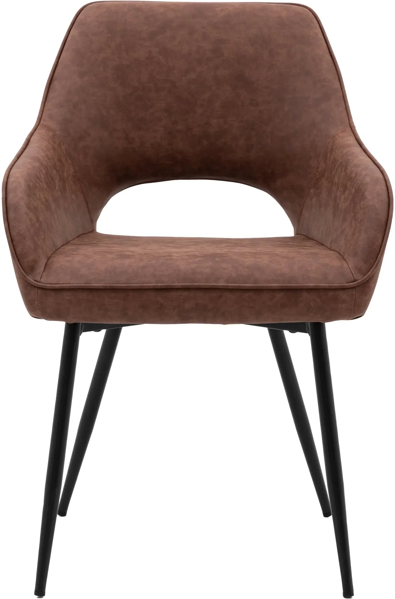 Gallery Direct Pair of Ivorra Dining Chairs in Brown