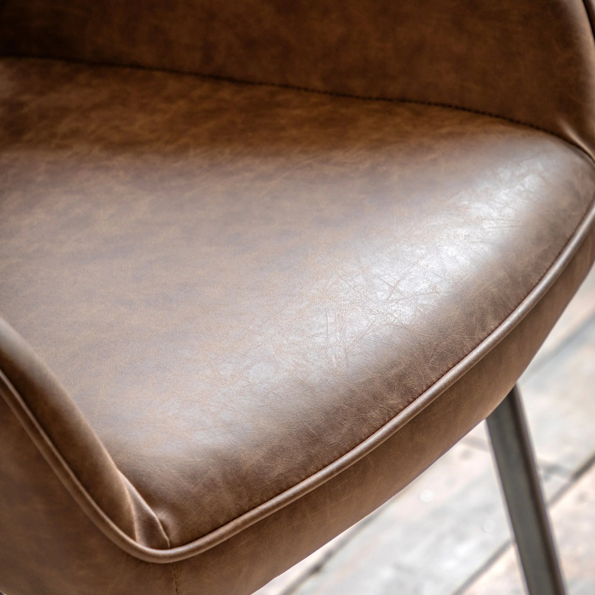 Gallery Direct Pair of Ivorra Dining Chairs in Brown