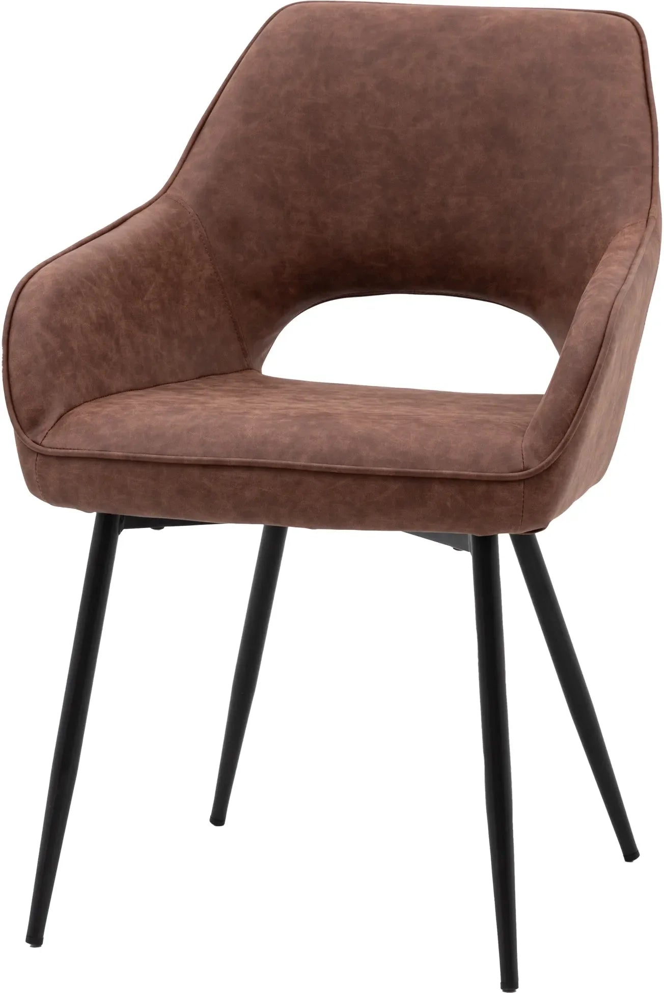 Gallery Direct Pair of Ivorra Dining Chairs in Brown
