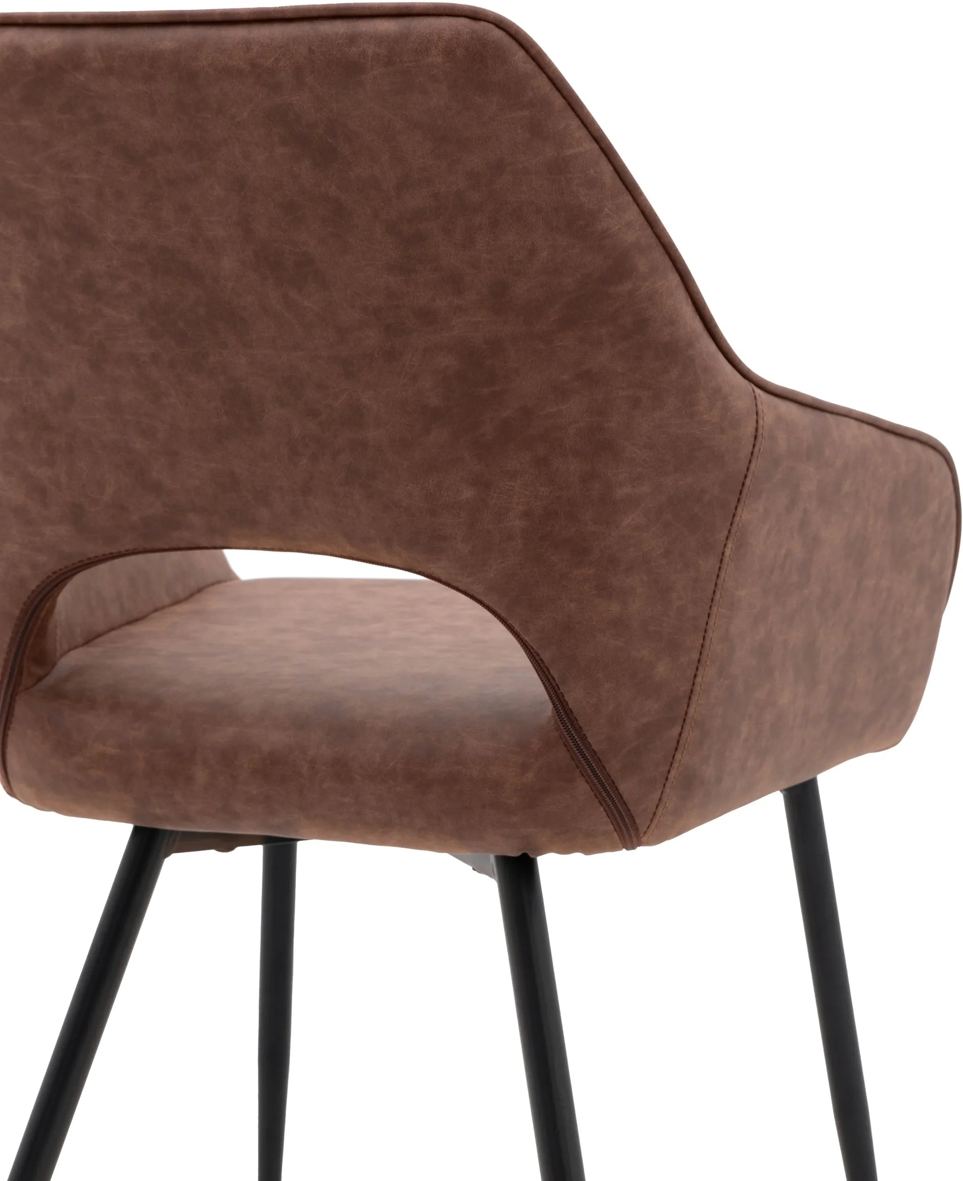 Gallery Direct Pair of Ivorra Dining Chairs in Brown