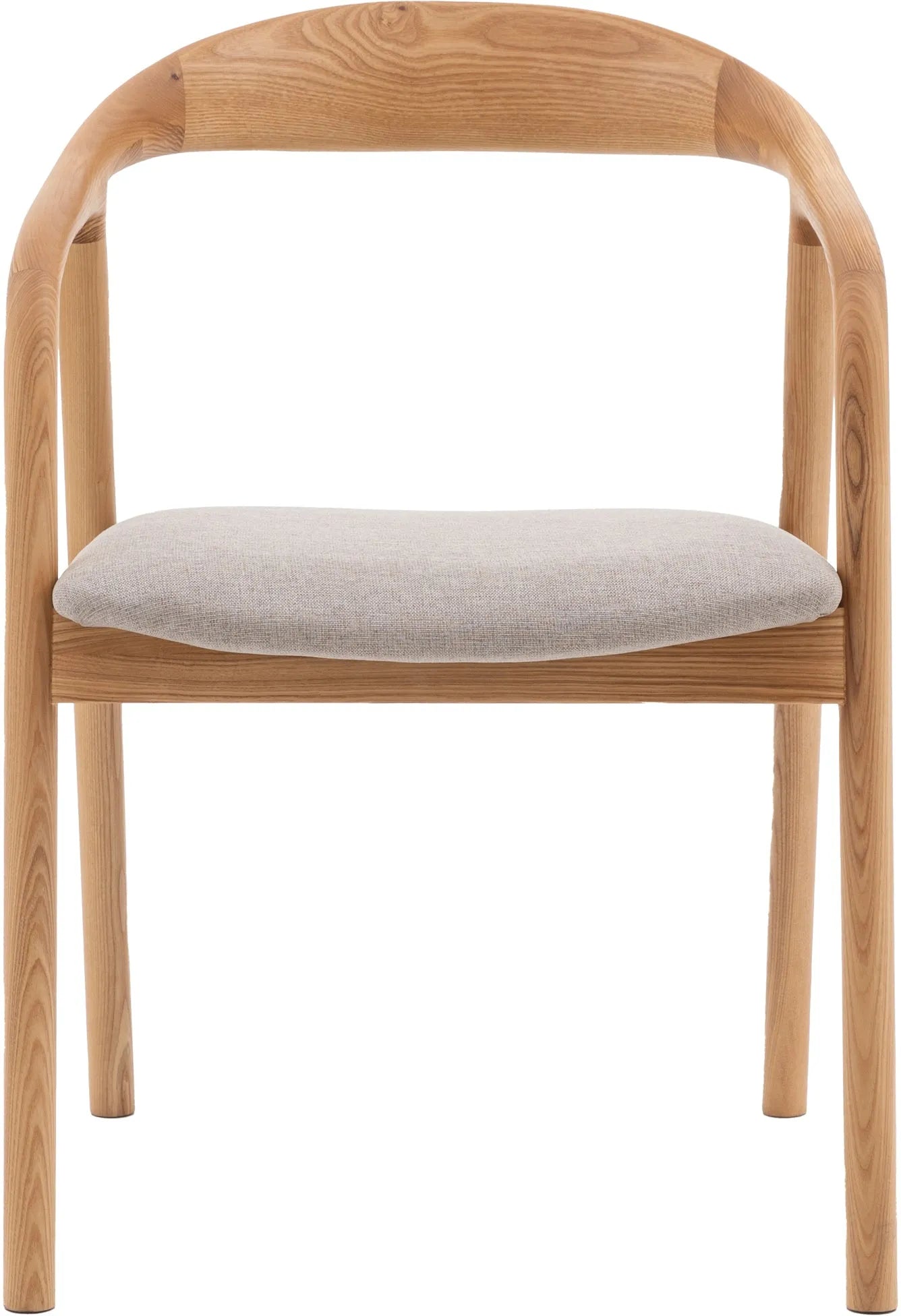 Gallery Direct Madrid Pair of Upholstered Dining Chairs in Oak