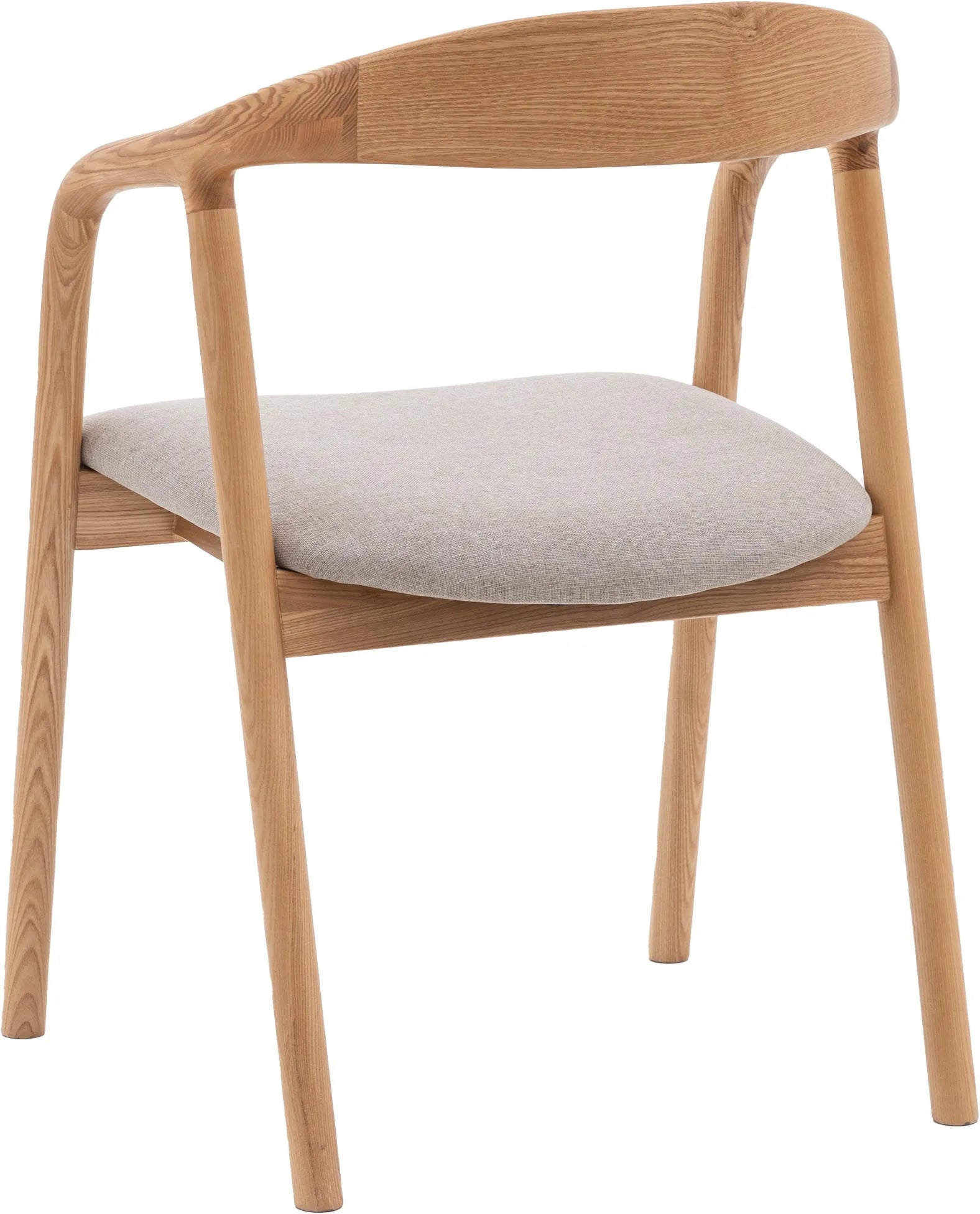 Gallery Direct Madrid Pair of Upholstered Dining Chairs in Oak