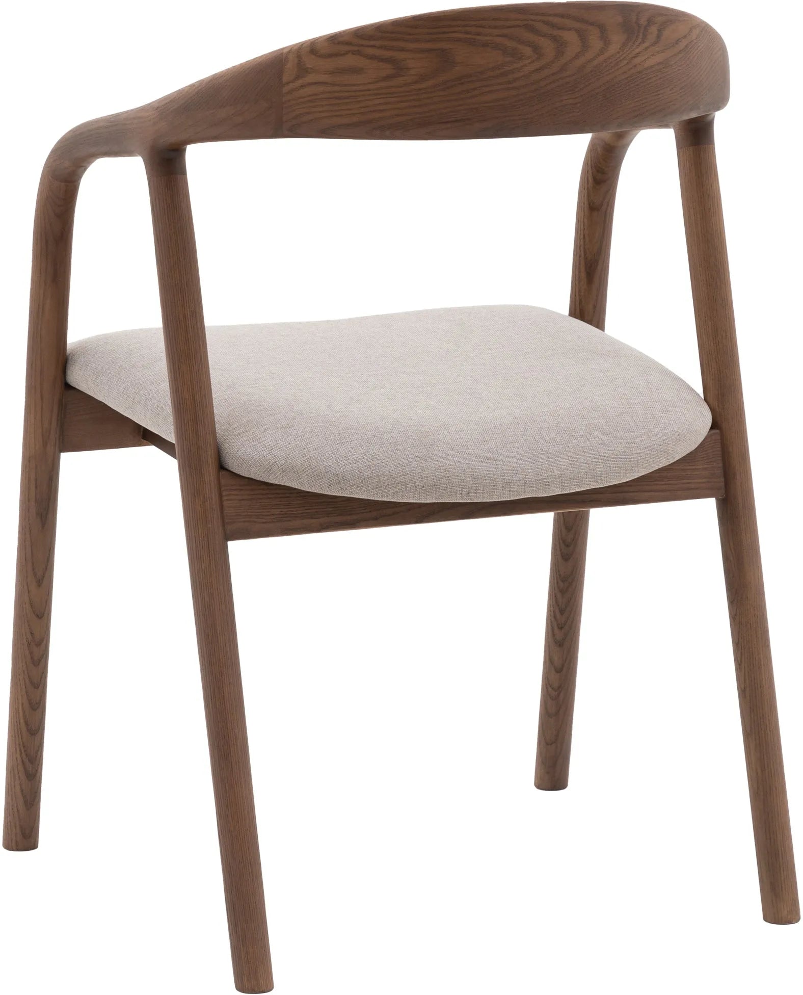 Gallery Direct Madrid Pair of Upholstered Dining Chairs in Walnut