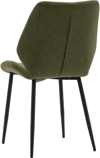 Gallery Direct Pair of Manford Dining Chairs in Bottle Green