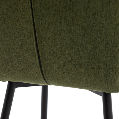 Gallery Direct Pair of Manford Dining Chairs in Bottle Green