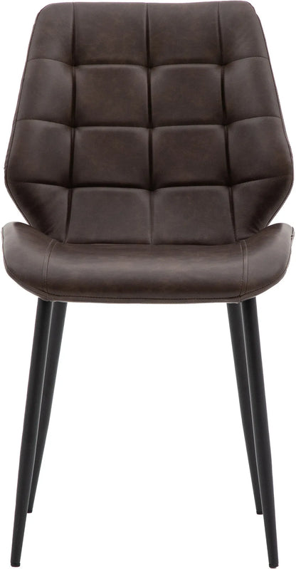 Gallery Direct Pair of Manford Dining Chairs in Brown