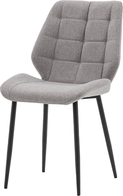 Gallery Direct Pair of Manford Dining Chairs in Light Grey