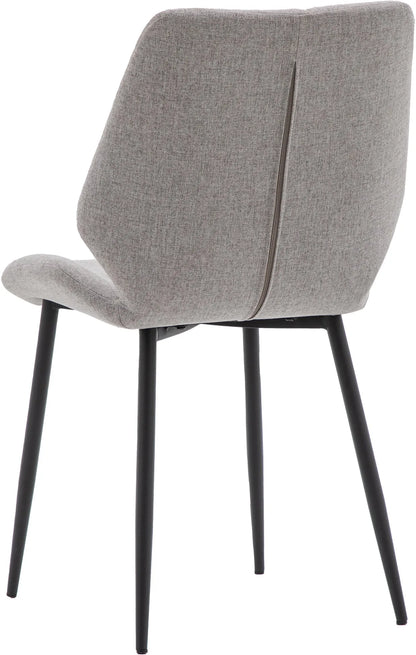 Gallery Direct Pair of Manford Dining Chairs in Light Grey