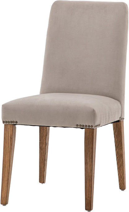 Gallery Direct Pair of Highgrove Dining Chairs in Dove Velvet