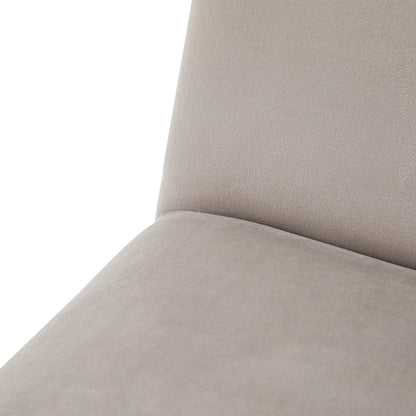 Gallery Direct Pair of Highgrove Dining Chairs in Dove Velvet