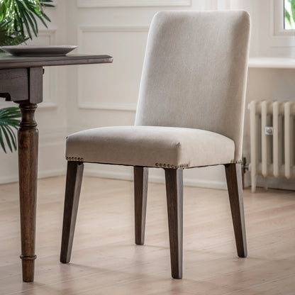 Gallery Direct Pair of Madison Dining Chairs in Cement Linen