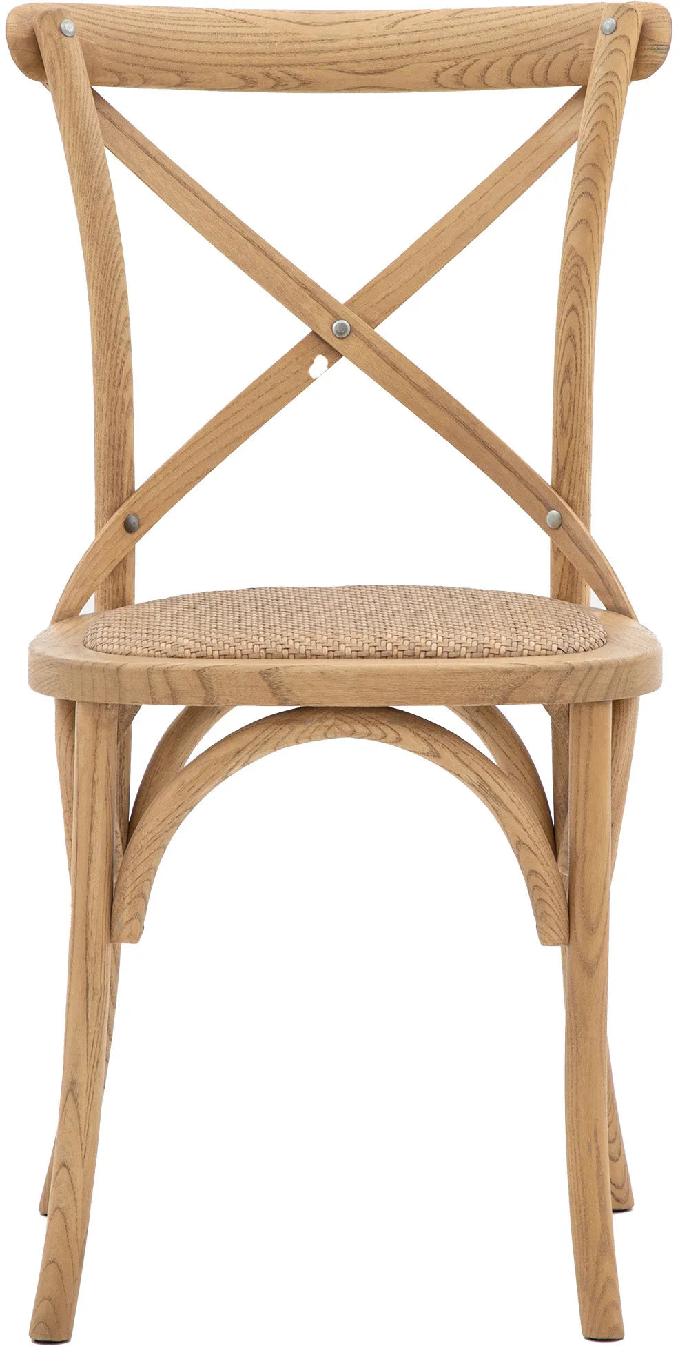 Gallery Direct Cafe Pair of Dining Chairs in Natural Rattan