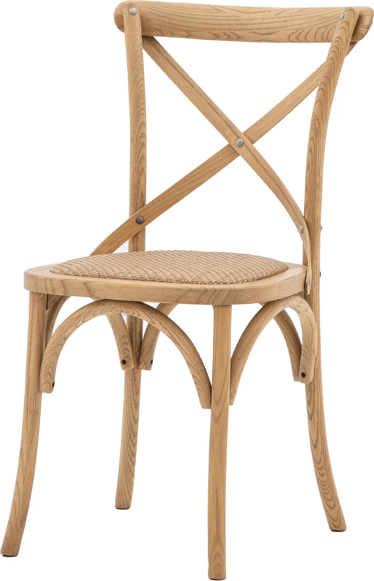 Gallery Direct Cafe Pair of Dining Chairs in Natural Rattan