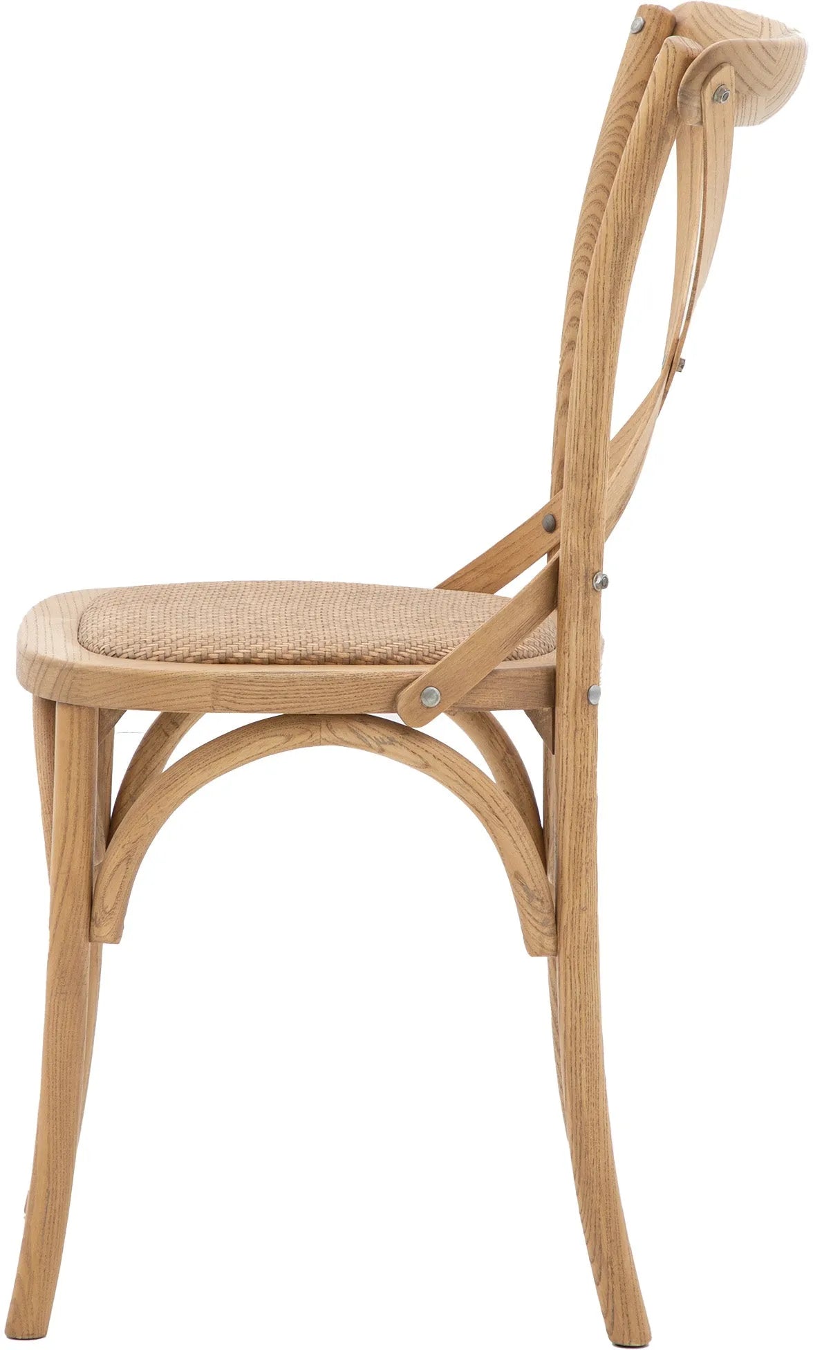 Gallery Direct Cafe Pair of Dining Chairs in Natural Rattan
