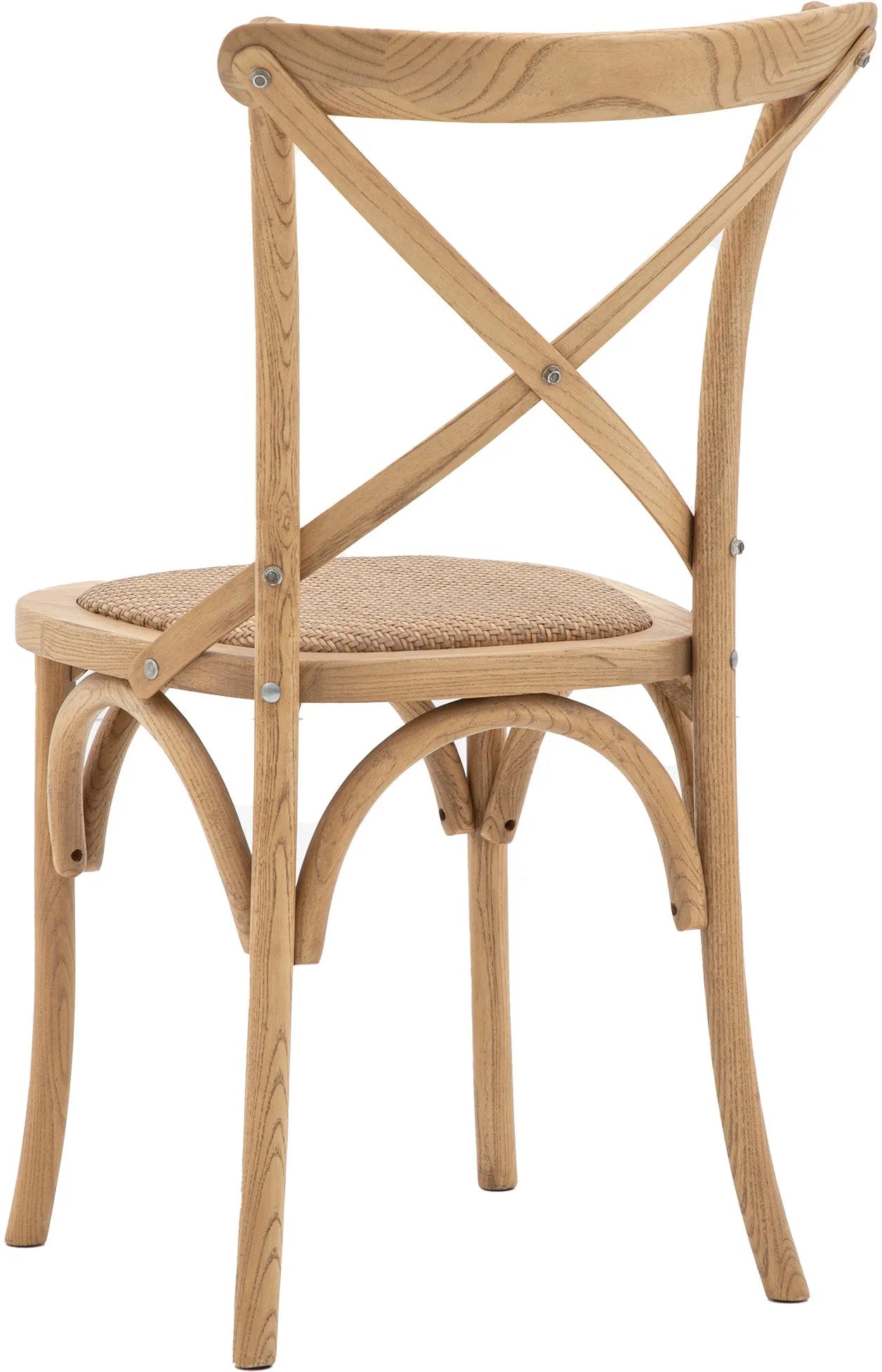 Gallery Direct Cafe Pair of Dining Chairs in Natural Rattan