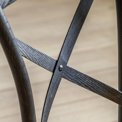 Gallery Direct Cafe Pair of Dining Chairs in Black Rattan