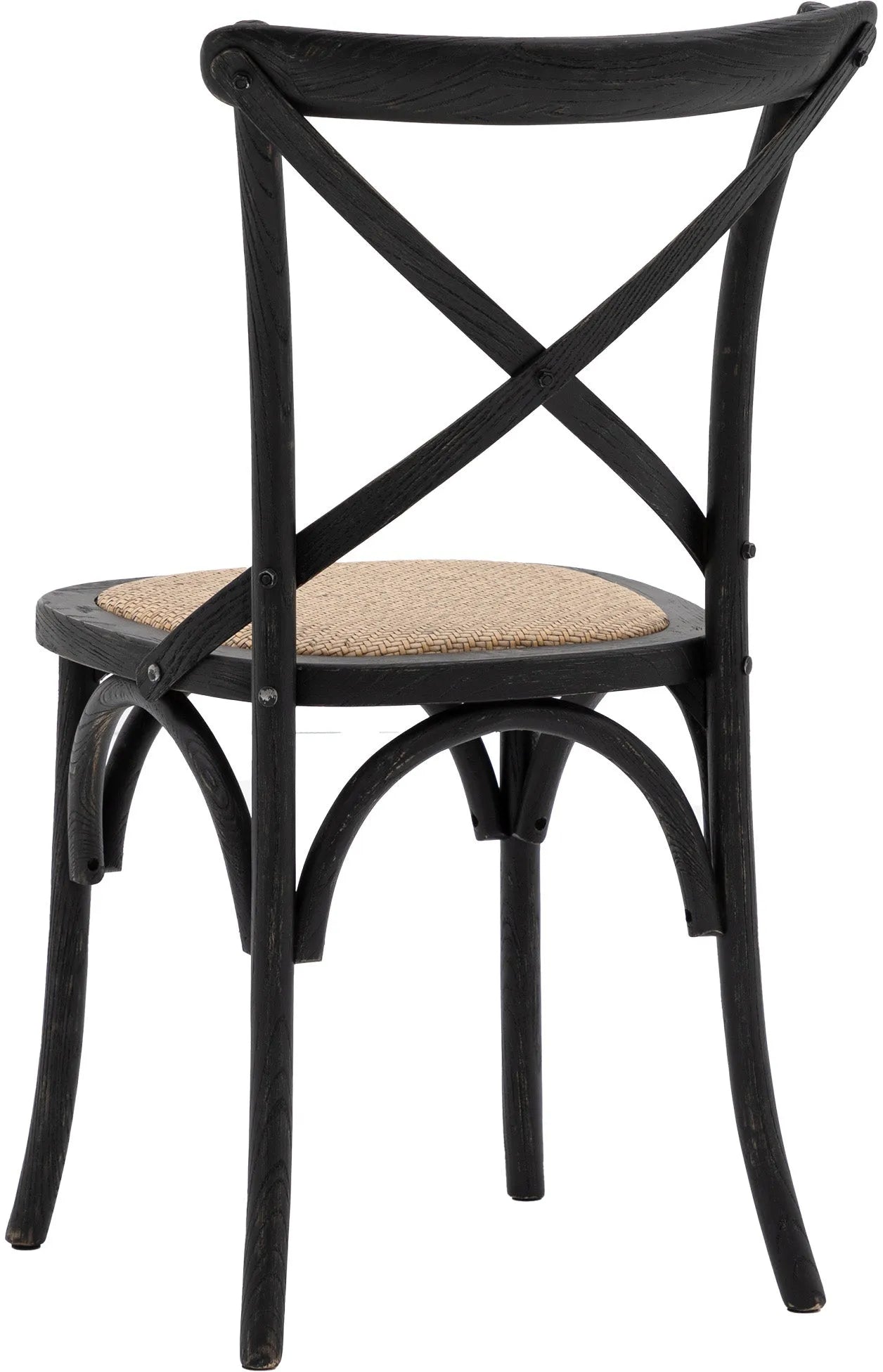 Gallery Direct Cafe Pair of Dining Chairs in Black Rattan
