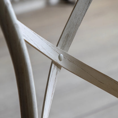 Gallery Direct Cafe Pair of Dining Chairs in White Rattan