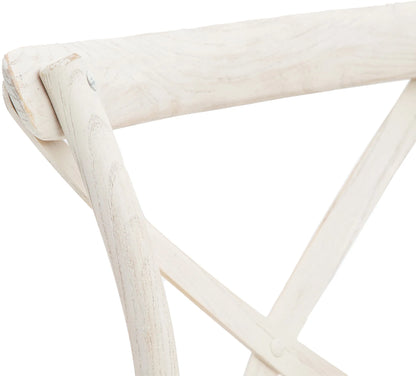 Gallery Direct Cafe Pair of Dining Chairs in White Rattan