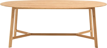 Gallery Direct Madrid Oval Dining Table in Oak