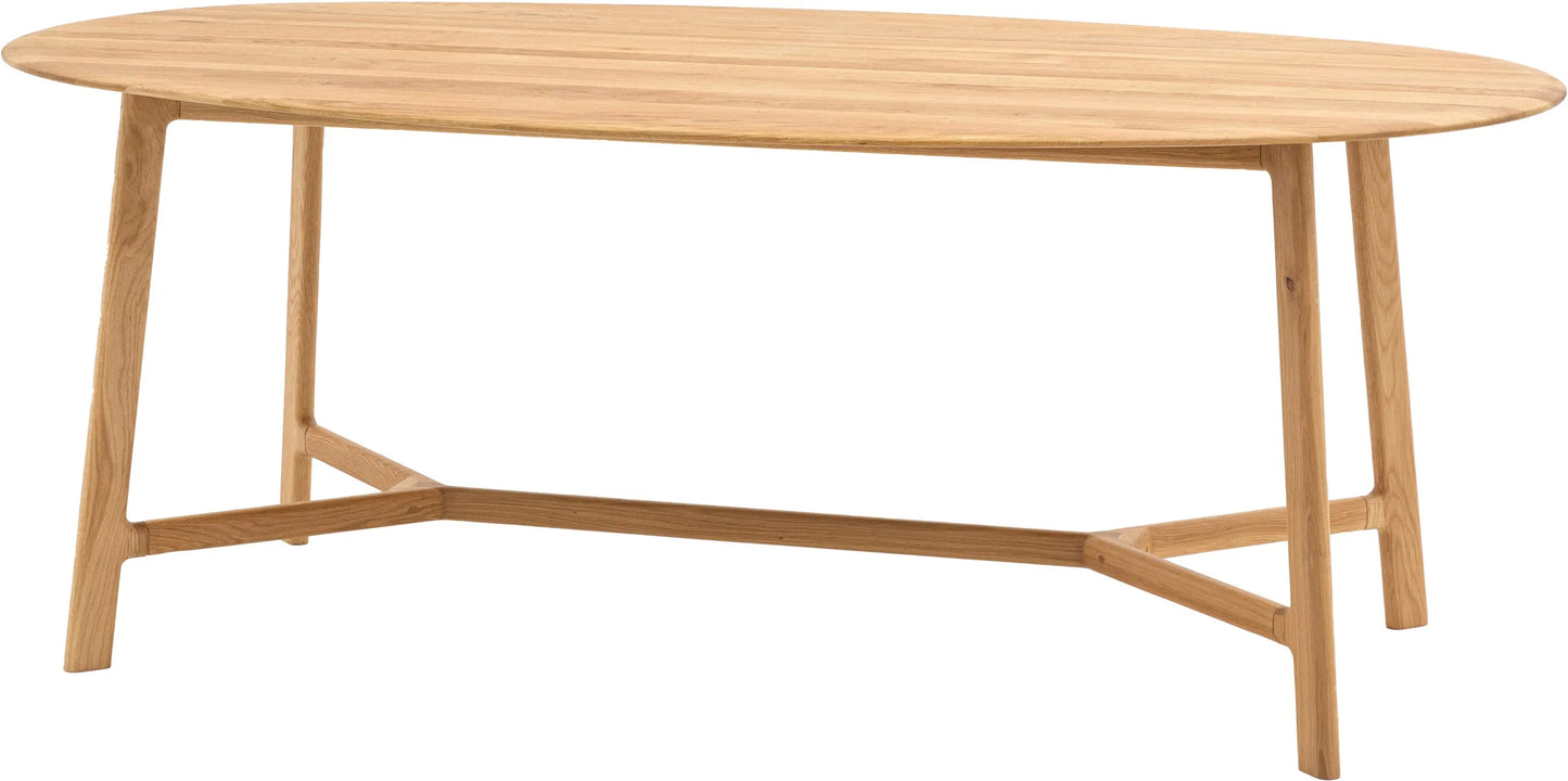 Gallery Direct Madrid Oval Dining Table in Oak