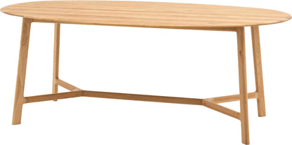 Gallery Direct Madrid Oval Dining Table in Oak