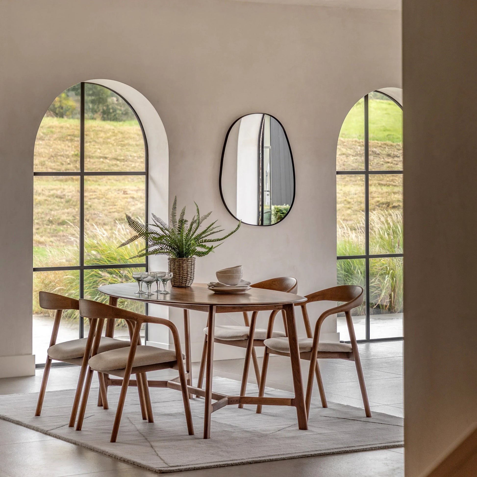 Gallery Direct Madrid Oval Dining Table in Walnut