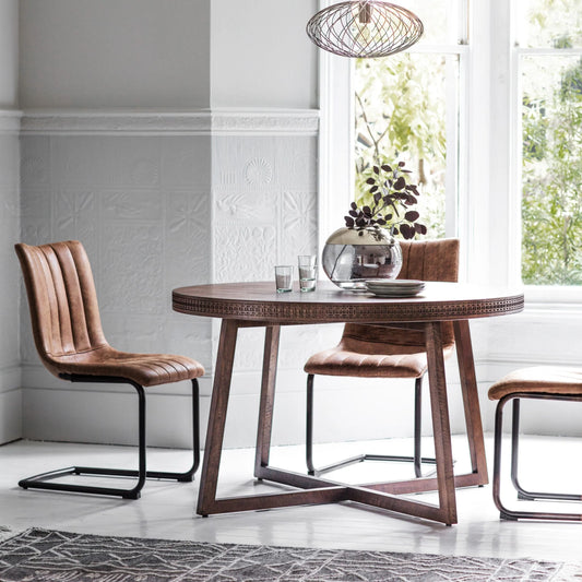 Gallery Direct Boho Retreat Round Dining Table