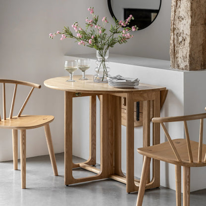 Gallery Direct Craft Folding Dining Table in Natural