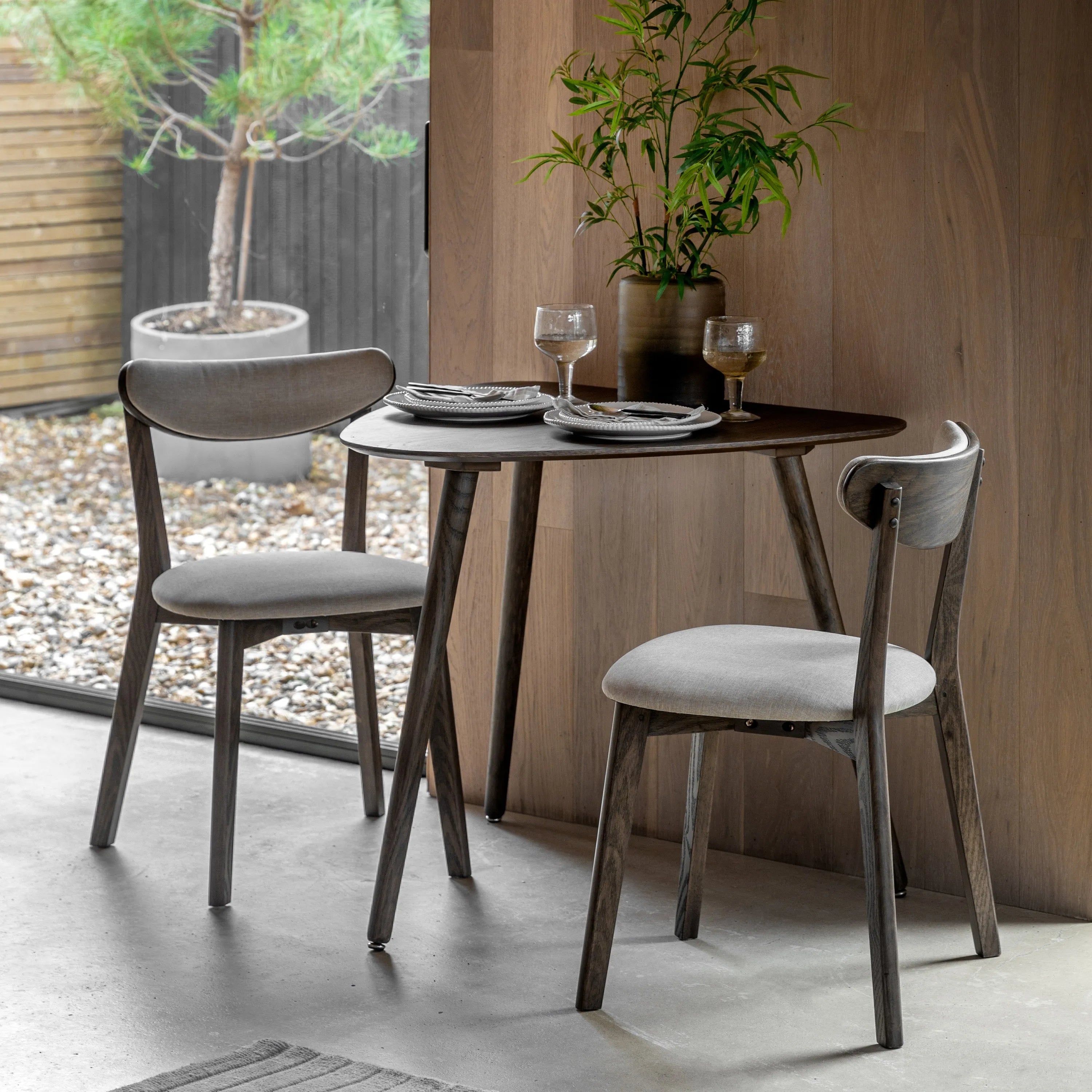 Gallery Direct Hatfield Dining Table Small Smoked