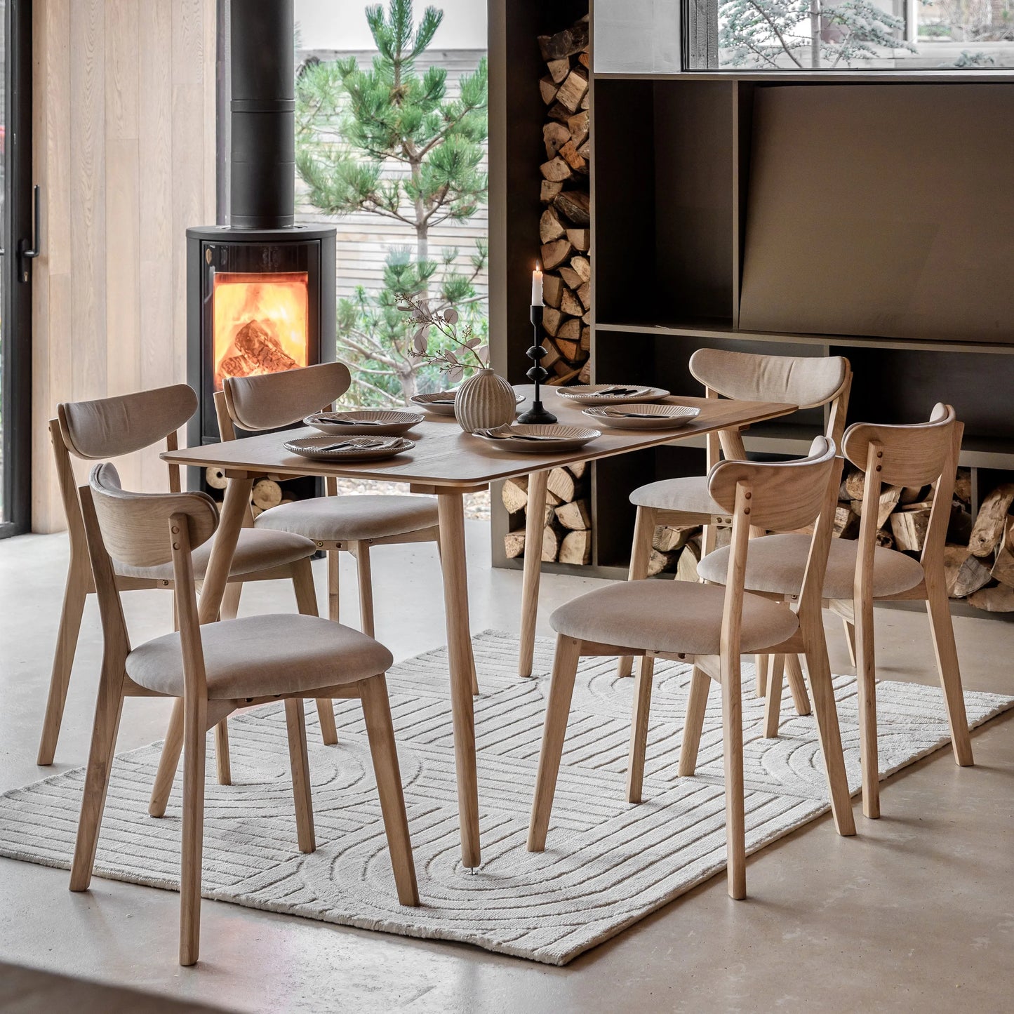 Gallery Direct Hatfield Large Dining Table Natural