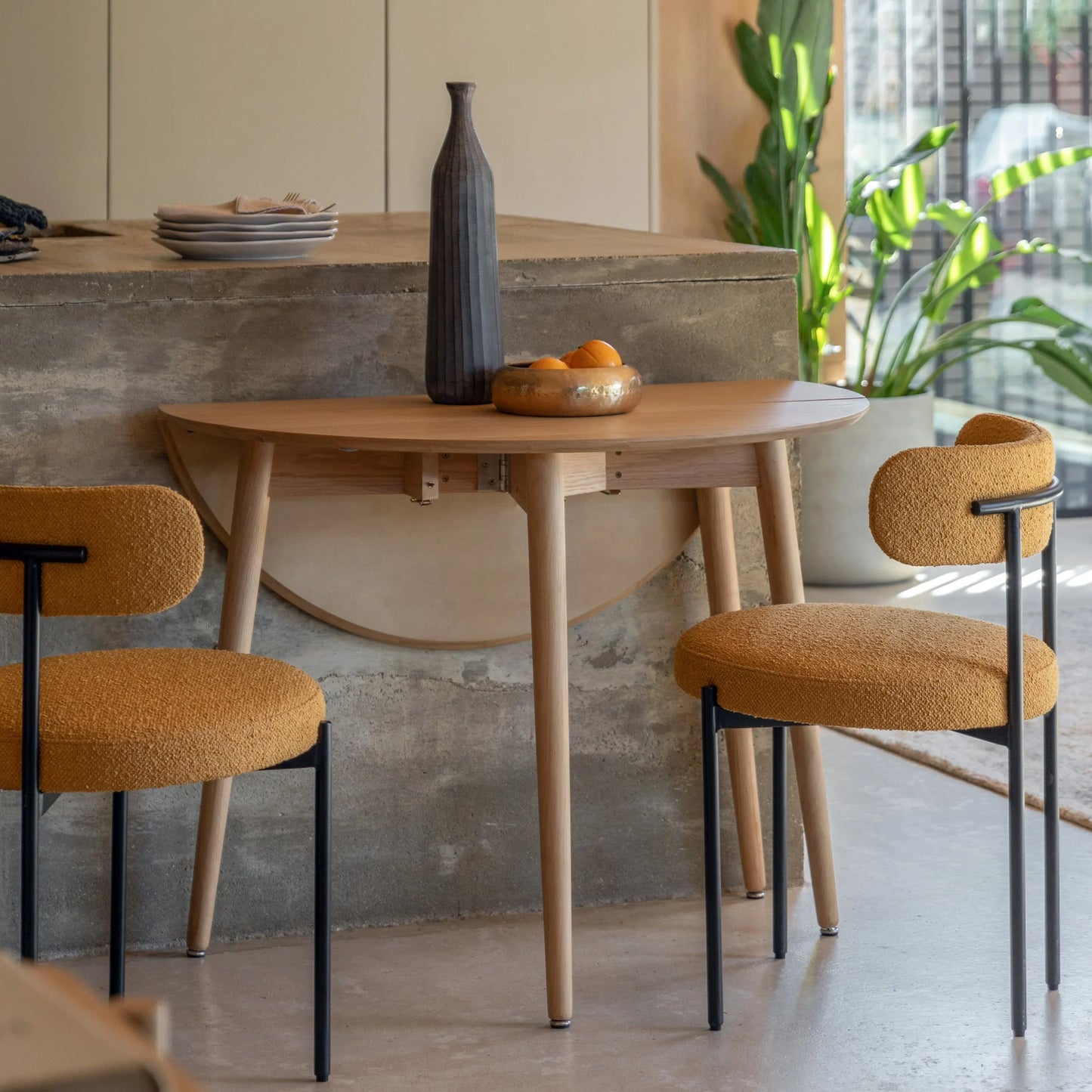 Gallery Direct Hatfield Folding Dining Table Natural